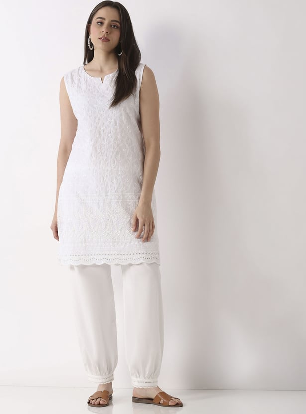 BIBA Solid Salwar Pants
