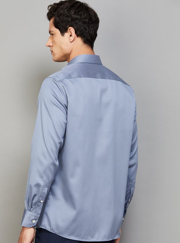 LOUIS PHILIPPE Solid Regular Fit Formal Shirt