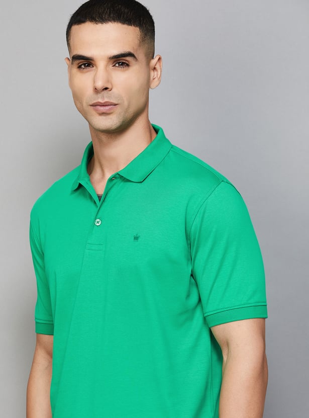 LOUIS PHILIPPE Solid Polo T-shirt
