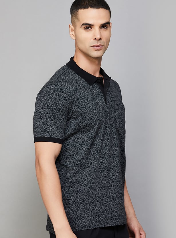 LOUIS PHILIPPE Printed Polo T-shirt