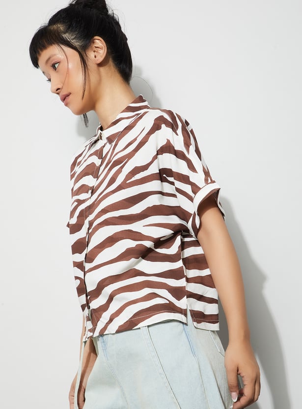 GINGER Animal Printed Shirt