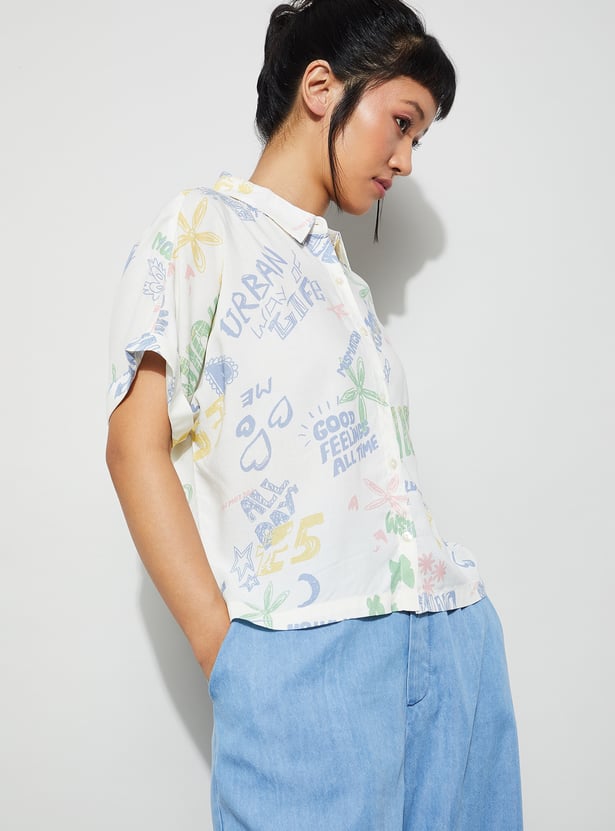 GINGER Animal Printed Shirt