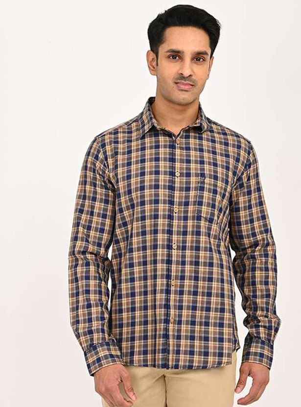 INDIAN TERRAIN Checked Classic Fit Shirt