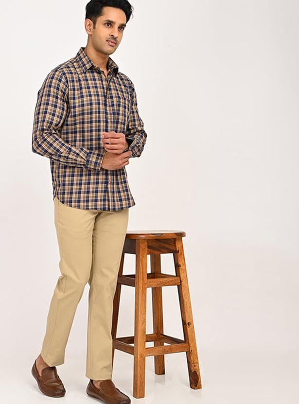 INDIAN TERRAIN Checked Classic Fit Shirt