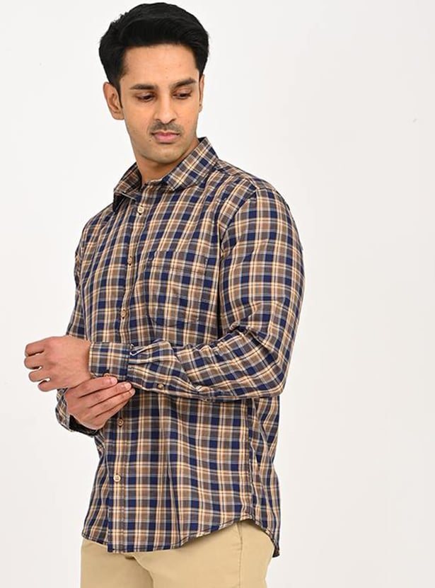 INDIAN TERRAIN Checked Classic Fit Shirt
