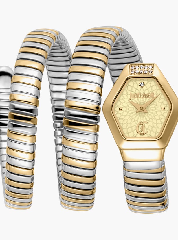 JUST CAVALLI Romina Spiral Bracelet Watch-JC1L395M0055