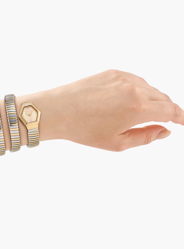 JUST CAVALLI Romina Spiral Bracelet Watch-JC1L395M0055