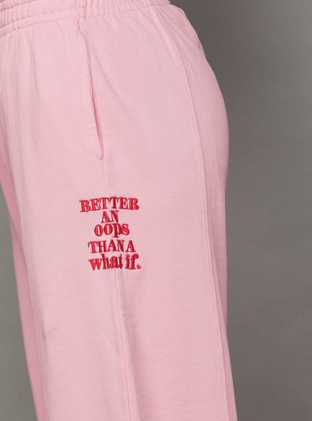 ONLY embroidered Track Pants