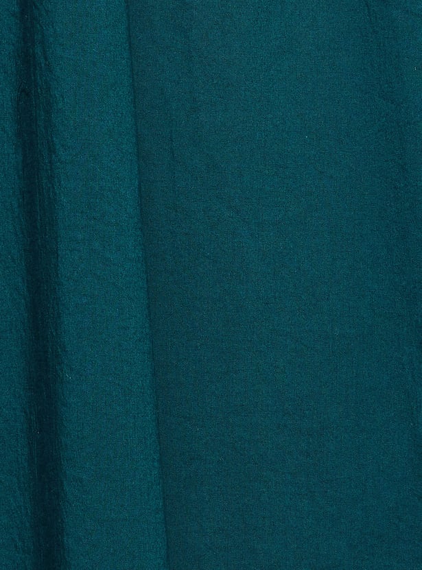 CODE Schiffli Scoop Neck A-Line Dress