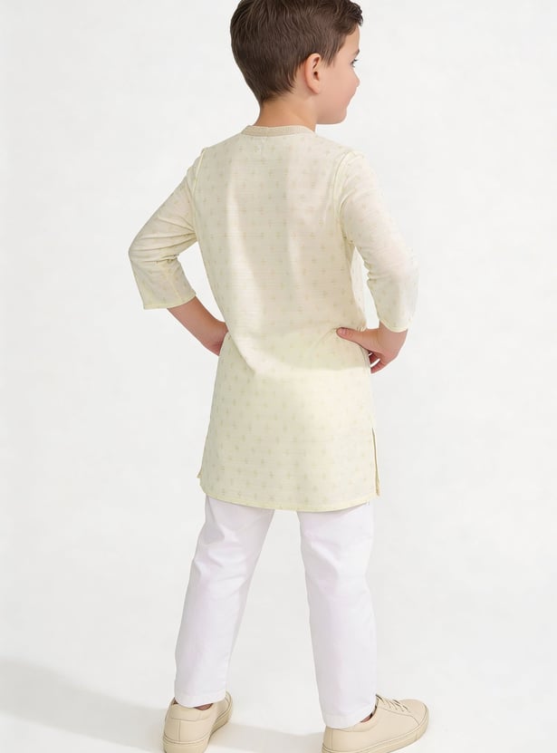 MELANGE Boys Printed Kurta Set