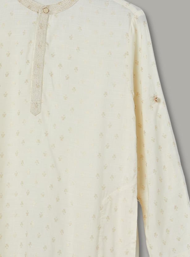 MELANGE Boys Printed Kurta Set