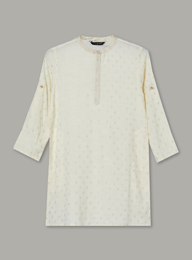 MELANGE Boys Printed Kurta Set