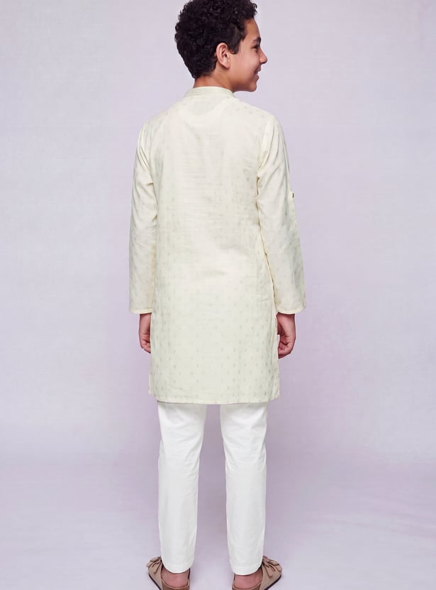 MELANGE Boys Printed Kurta Set