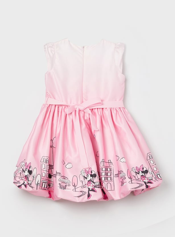 FAME FOREVER Girls Minnie Mouse Bubble Dress