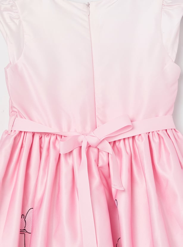 FAME FOREVER Girls Minnie Mouse Bubble Dress
