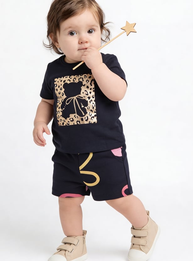 FAME FOREVER Girls Printed Shorts
