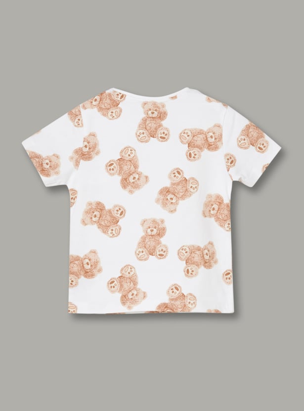 FAME FOREVER Girls Teddy Print T-shirt