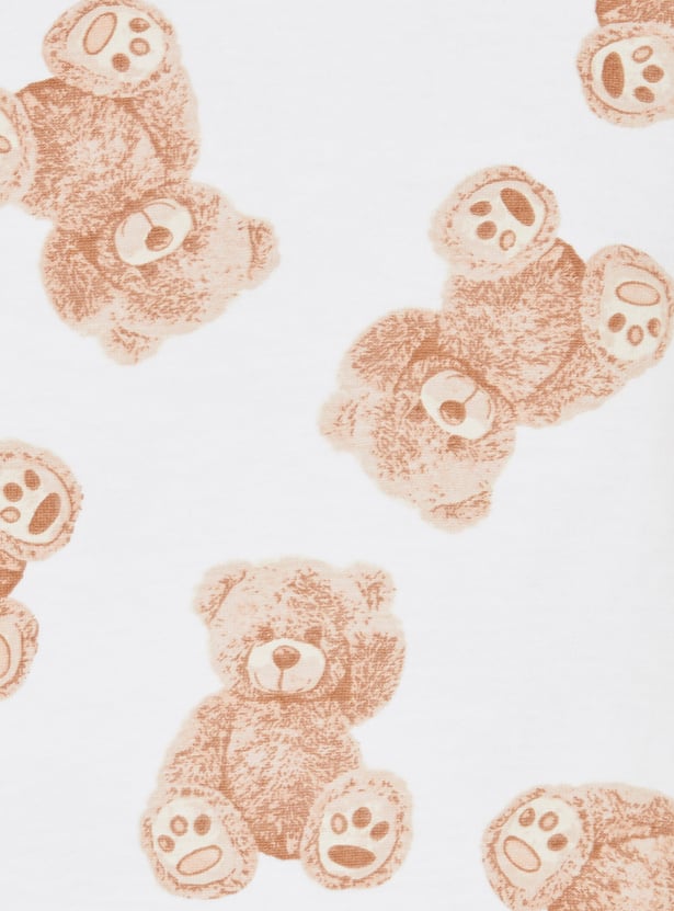 FAME FOREVER Girls Teddy Print T-shirt
