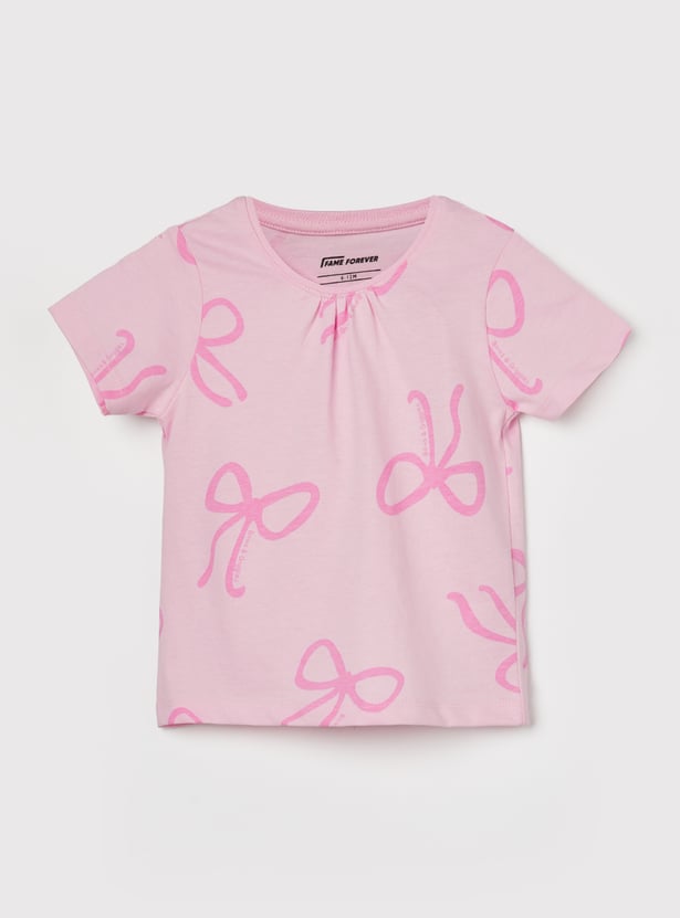 FAME FOREVER Girls Printed T-shirt