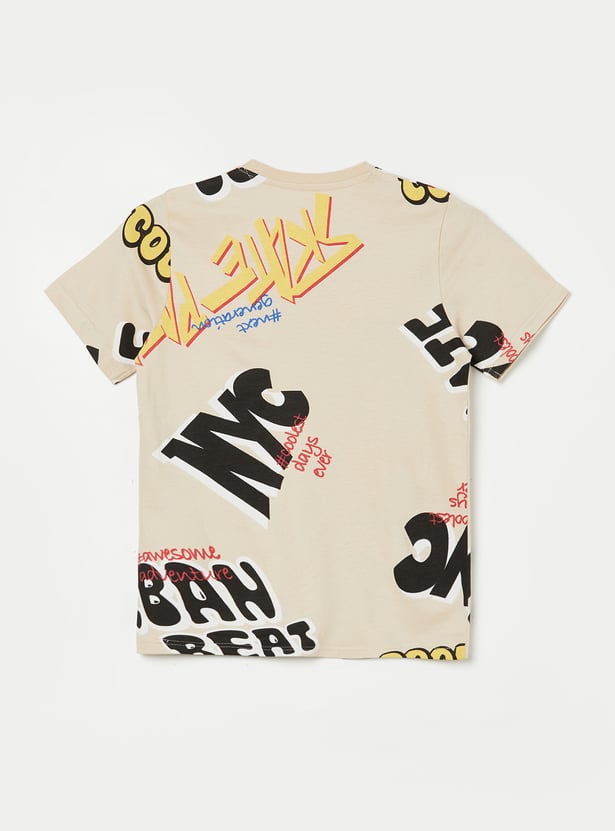 FAME FOREVER Boys Graphic Print T-shirt