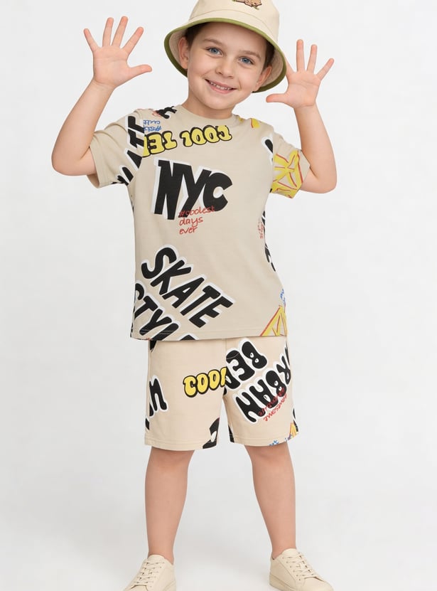 FAME FOREVER Boys Graphic Print T-shirt