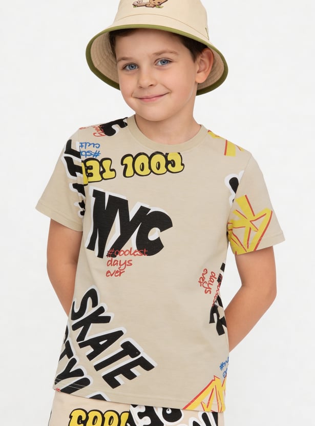 FAME FOREVER Boys Graphic Print T-shirt