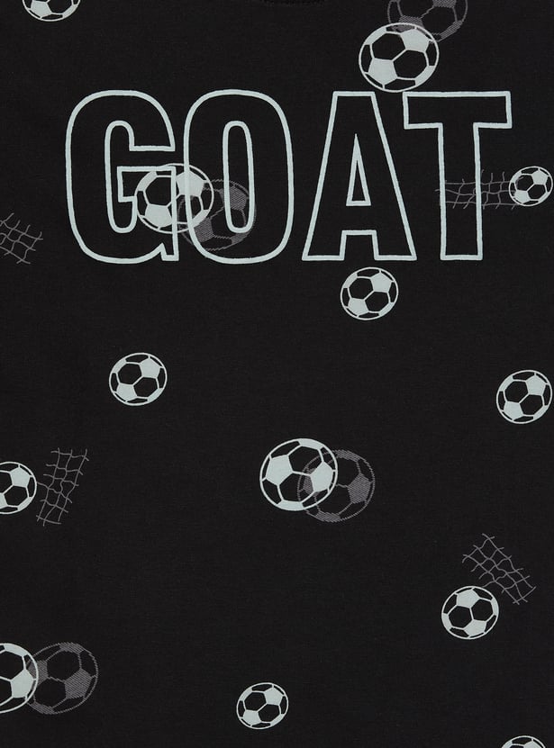 FAME FOREVER Boys Football Print T-shirt
