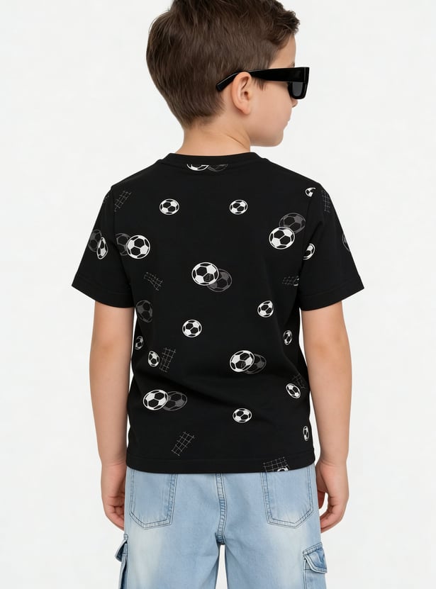 FAME FOREVER Boys Football Print T-shirt