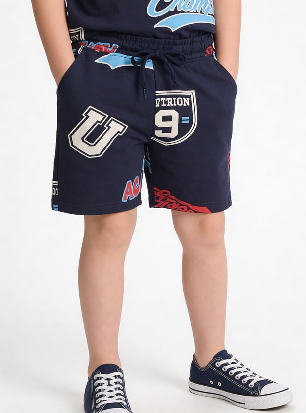 FAME FOREVER Boys Graphic Print Regular Shorts