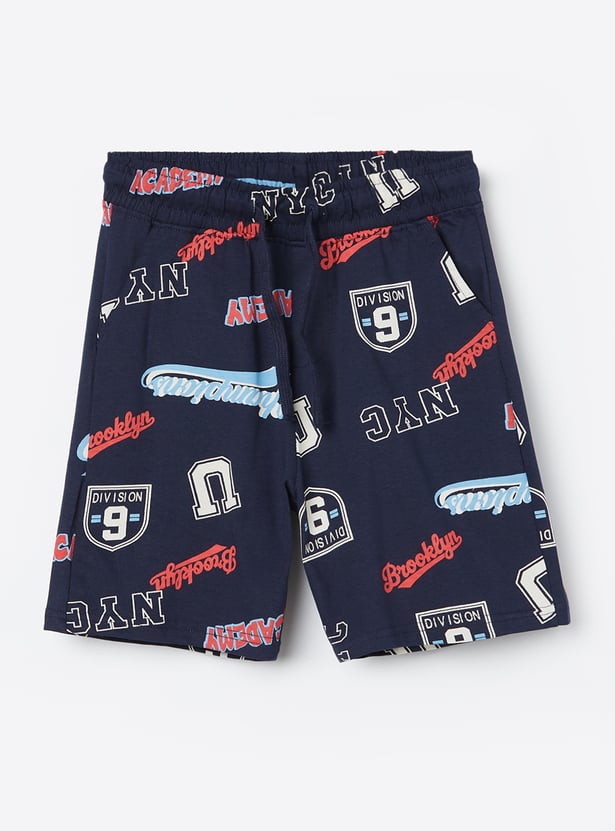 FAME FOREVER Boys Graphic Print Shorts