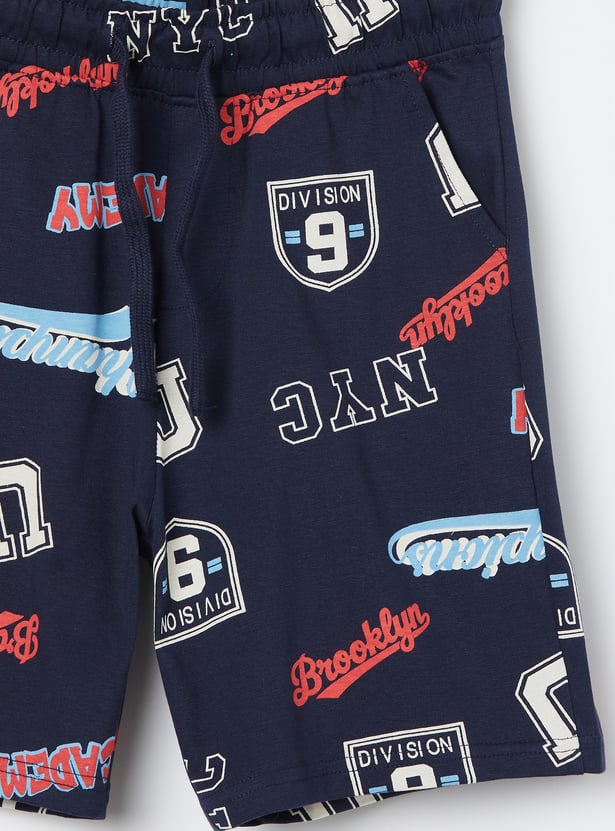 FAME FOREVER Boys Graphic Print Shorts
