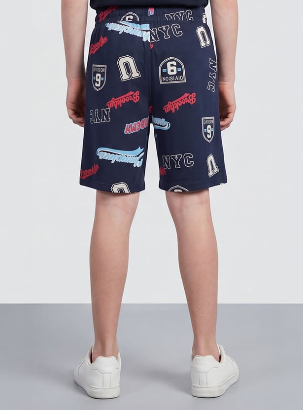FAME FOREVER Boys Graphic Print Shorts