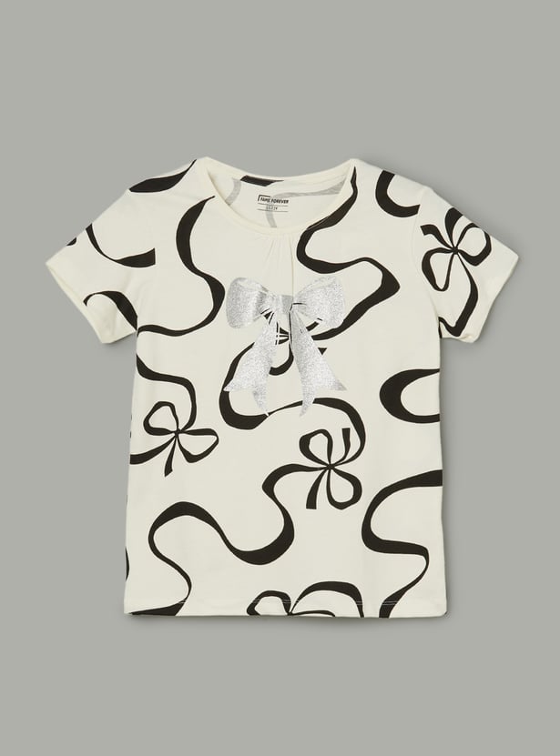 FAME FOREVER Girls Graphic Print T-shirt