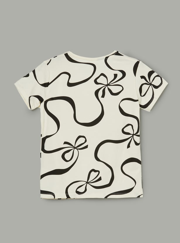 FAME FOREVER Girls Graphic Print T-shirt