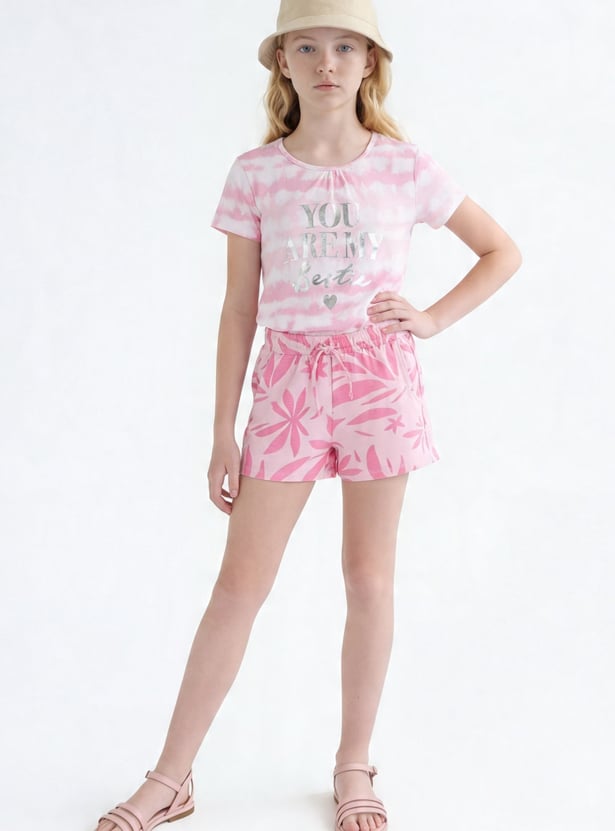 FAME FOREVER Girls Printed Shorts