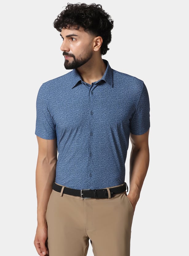 BLACKBERRYS Patterned Slim Formal Shirt
