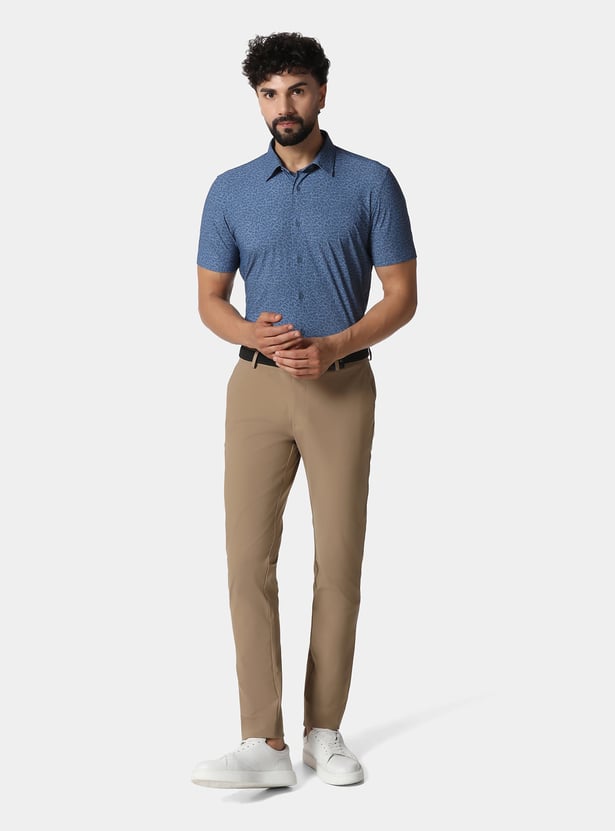 BLACKBERRYS Patterned Slim Formal Shirt
