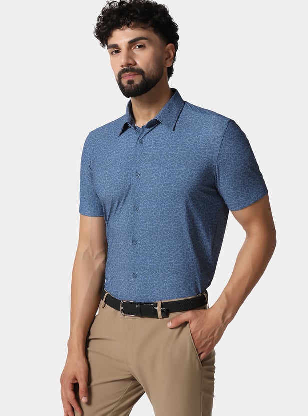 BLACKBERRYS Patterned Slim Formal Shirt