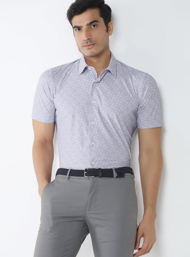 BLACKBERRYS Patterned Slim Fit Formal Shirt