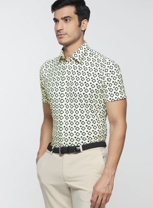 BLACKBERRYS Printed Slim Fit Formal Shirt