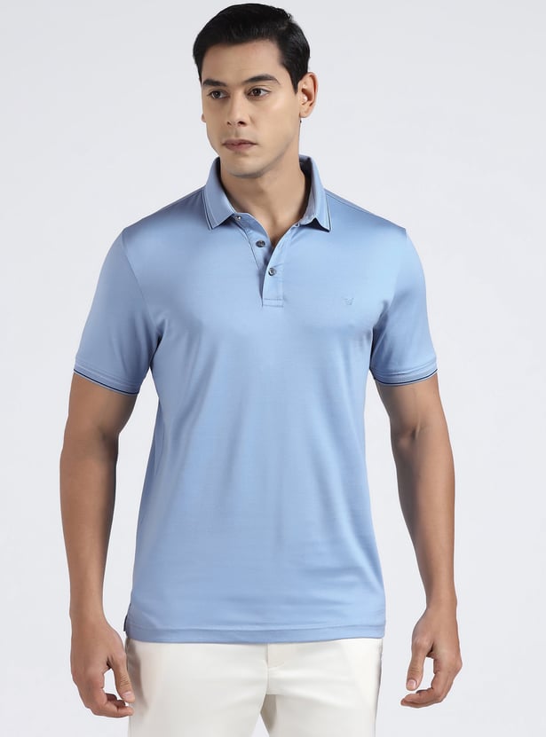 BLACKBERRYS Solid Slim Fit Polo T-shirt
