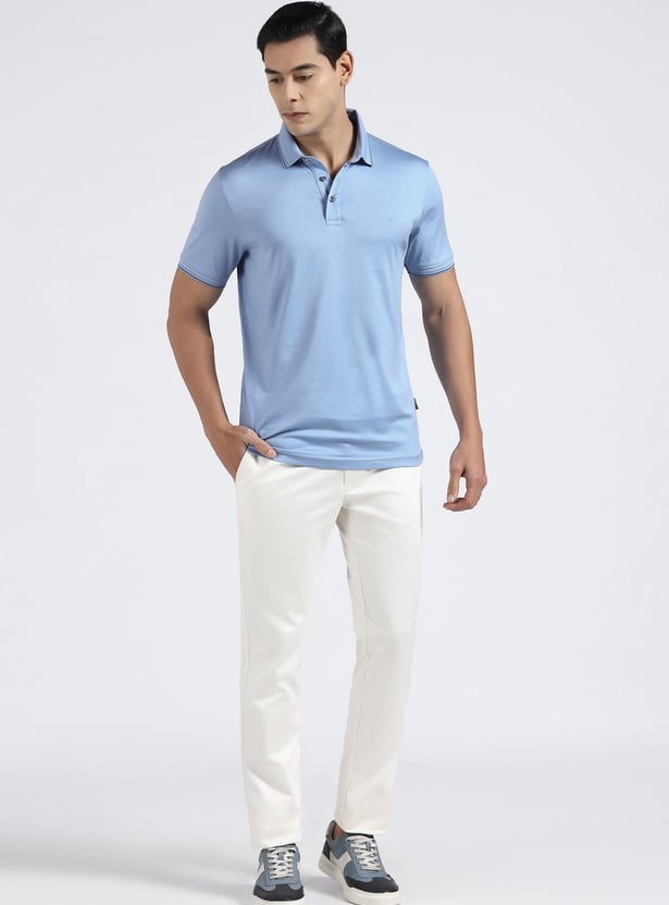 BLACKBERRYS Solid Slim Fit Polo T-shirt