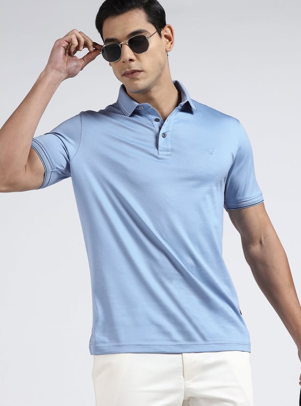 BLACKBERRYS Solid Slim Fit Polo T-shirt