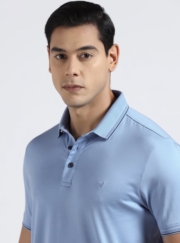 BLACKBERRYS Solid Slim Fit Polo T-shirt