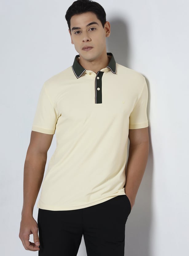 BLACKBERRYS Solid Polo T-shirt