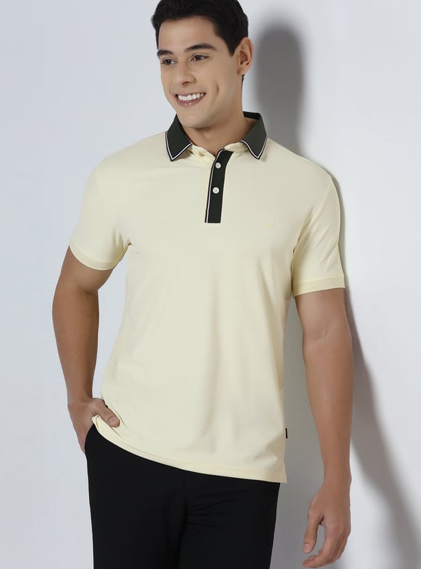 BLACKBERRYS Solid Polo T-shirt
