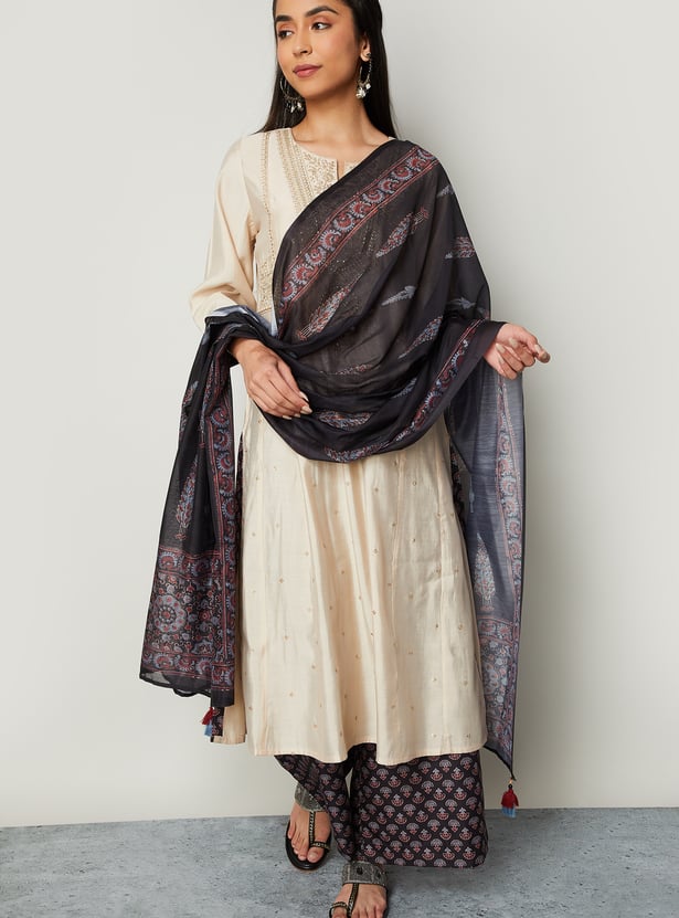 MELANGE Motif Print Dupatta