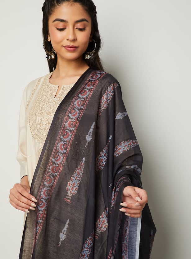 MELANGE Motif Print Dupatta