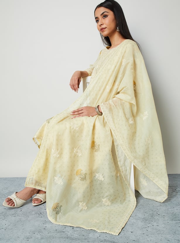 MELANGE Embroidered Dupatta