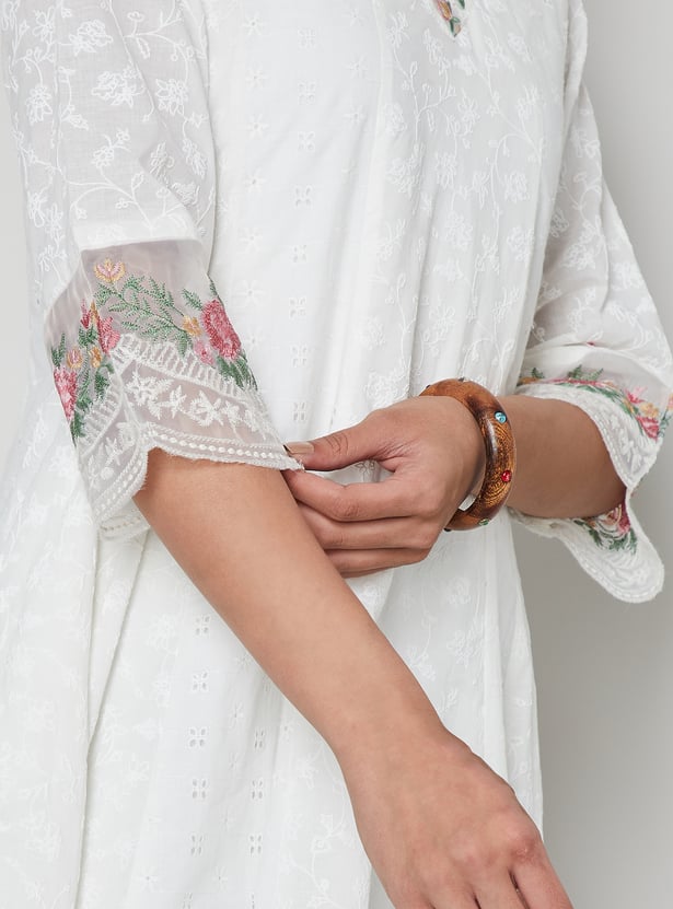 MELANGE Embroidered Anarkali Kurta
